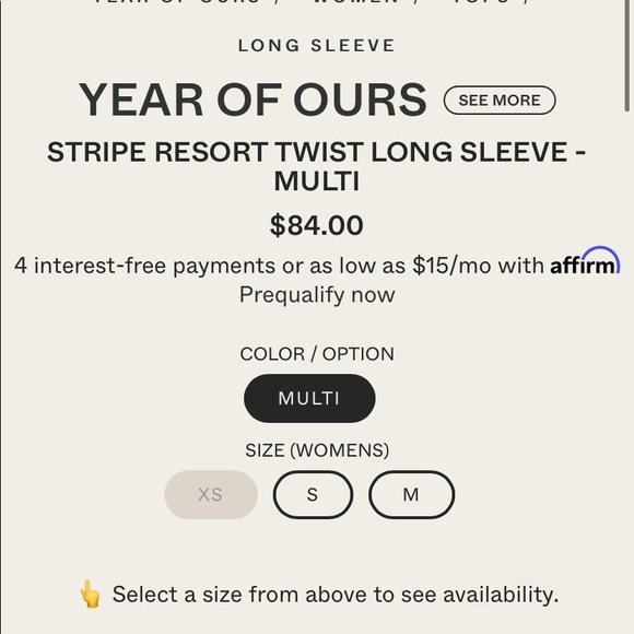 Year of ours long sleeve twist stripe shirt - Picture 4 of 5